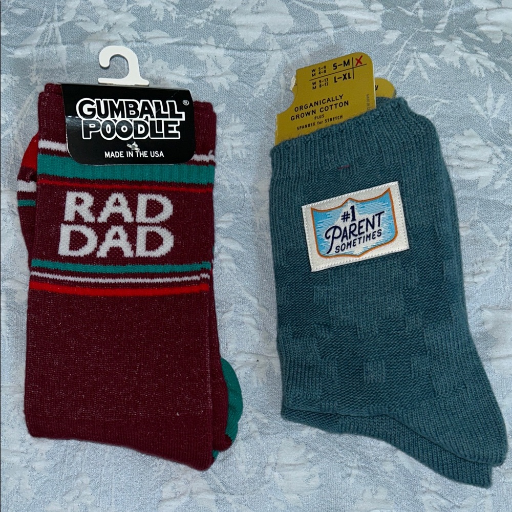 'Rad Dad' Men's AND #1 Parent Sometimes Socks